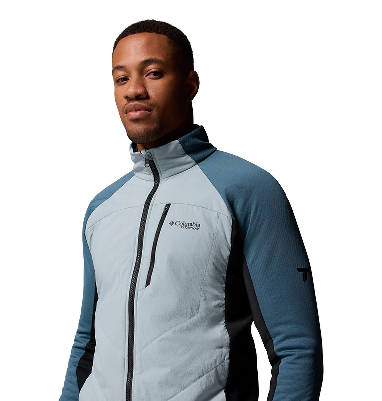 Men's Arctic Crest Hybrid Full Zip Jacket - Image 5