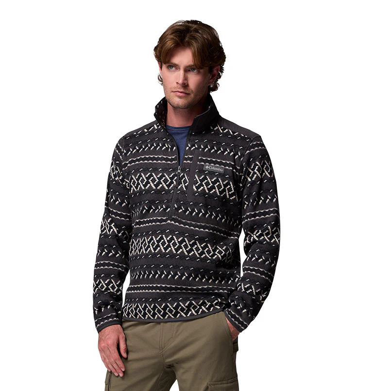 Men's Sweater Weather II Printed Half Zip Pullover - Image 4