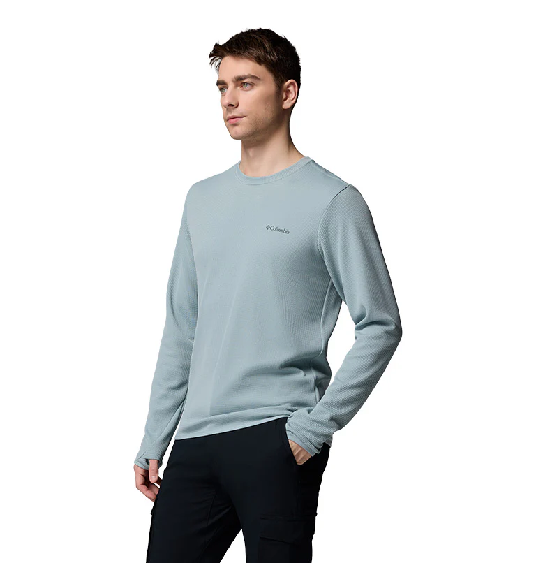 Men's Tech Trail Utility Warm Long Sleeve Crew Shirt - Image 4