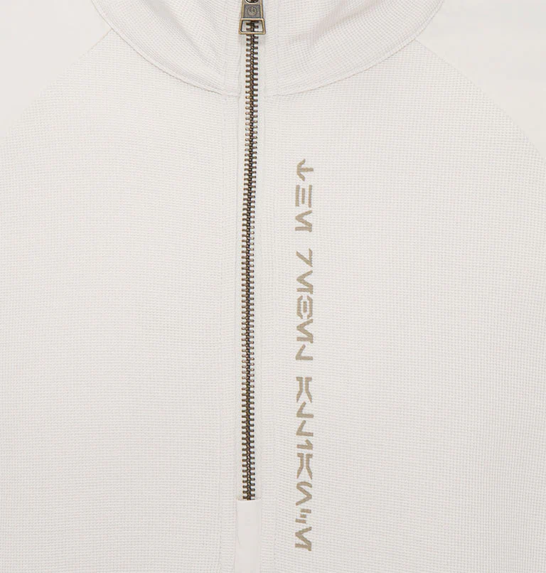 Unisex Endor™ Issue Half Zip Long Sleeve T-Shirt - Image 3